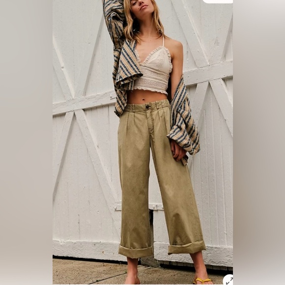 FREE PEOPLE  Marina Low Rise Pants SIZE 4 - Picture 2 of 13